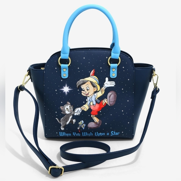 Loungefly Disney Pinocchio When You Wish Upon a Star Handbag